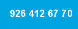 926 412 67 70 926 412 67 70